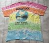 Woodstock Tie Dye T Shirt 2016 Unisex XL Liquid Blue Graphic Retro Festival