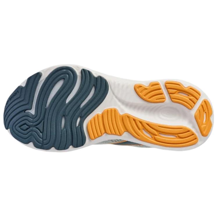 Brooks Glycerin 22 Morbide Comode Supporto Equilibrate Scarpe da Corsa Sneaker da Uomo Grigio Bianco 110445-1D-415