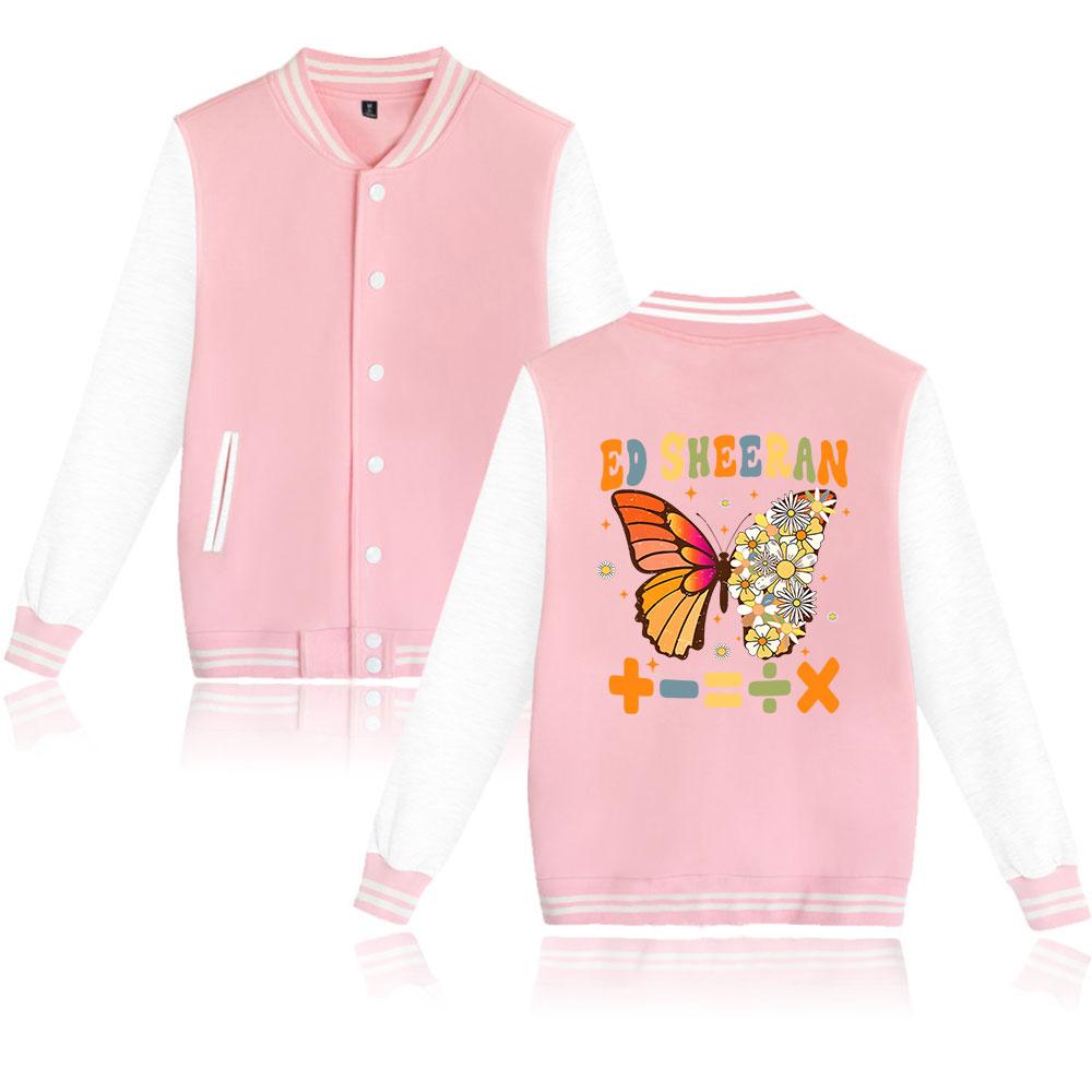 Unisex Fashion for Fans of Ed Sheeran Printed Baseball Sweatshirt Women Men Outdoor Sport Jackets