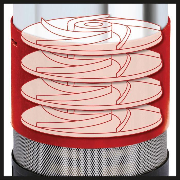 Einhell Pompe immergée automatique GE-PP 1100 N-A (1100 W, Température de l'eau 35°C, Longueur du câble : 15 m)
