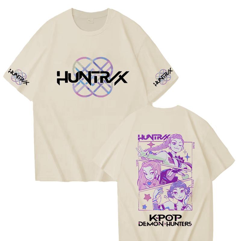 13 Colors Anime KPop Demon Hunters T-shirt Harajuku Women Men Casual T Shirt Fans Gift Tees Tops Fashion KPop Demon Hunters Short Sleeve