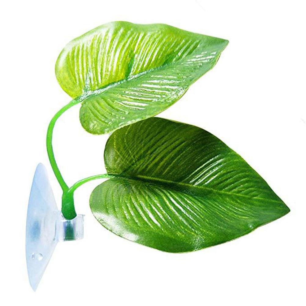 Artificial Leaf Bed Aquarium Accessories Fish Tank Decoration Powerful Sucker Betta Fish Rest Leaf