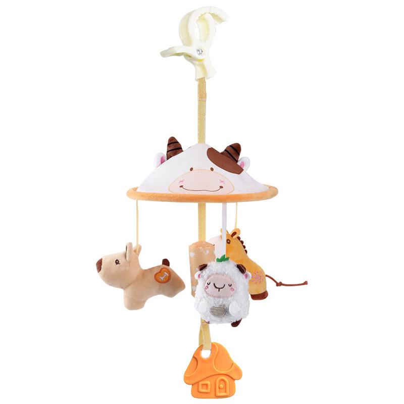 

Newborn Marine Forest Animal Cart Pendant Umbrella Bed Hanging 0-1 Year Old Baby Rattle Bed Bell
