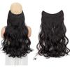 One-Piece Curly Clip-In Hair Extensions: High-Temperature Fiber for Enhanced Women's Volume