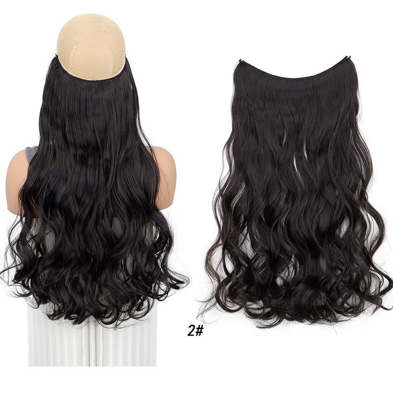 One-Piece Curly Clip-In Hair Extensions: High-Temperature Fiber for Enhanced Women's Volume