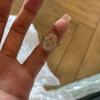 Xiaohongshu personalized stacking wearing gorgeous heavy industry gold row diamond ring flash old money wind versatile high-end ring