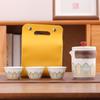 Portable Ceramic Gongfu Outdoor Tea Set with Kuaike Cups - Ideal for Business Gifts and Travel.