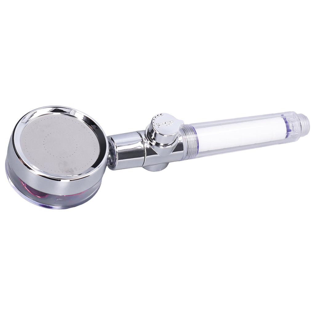 G1/2 High Pressure Fan Shower Head with Pause Switch 360 Degree Rotation Handheld Filter Detachable
