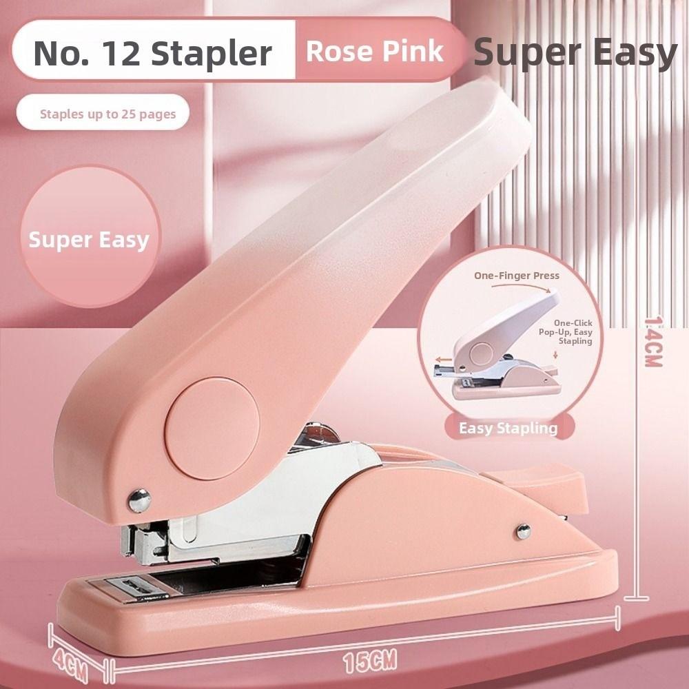 Metal Labor-Saving Stapler Up To 25 Pages Book Binding Machines Desk Stapler  Office School Use