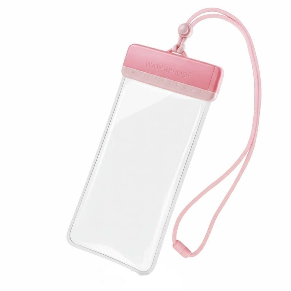 

Sealed Waterproof Phone Pouch Adjustable Strap PVC Storage Pack Mobile Phones Under 7.2 Inches розовый
