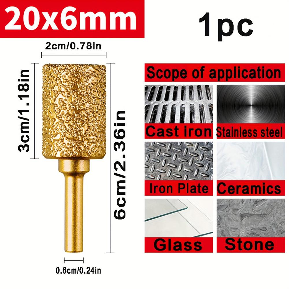 Cap de șlefuit cu diamant Ascuțire Slefuire manuală Burghiu electric Slefuire metale Lipire Tijă de șlefuire pentru plăci ceramice Piatră de oțel
