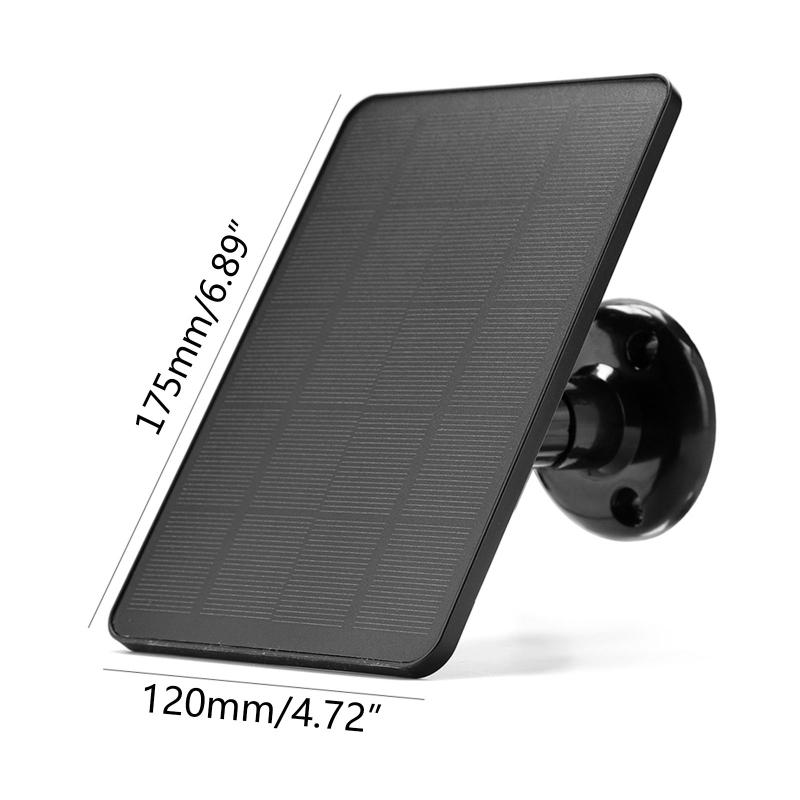 10W Solar Panel Power for Camera Outdoor Wireless Solar Panel Powered Security Camera Surveillance Panel Rechargeable