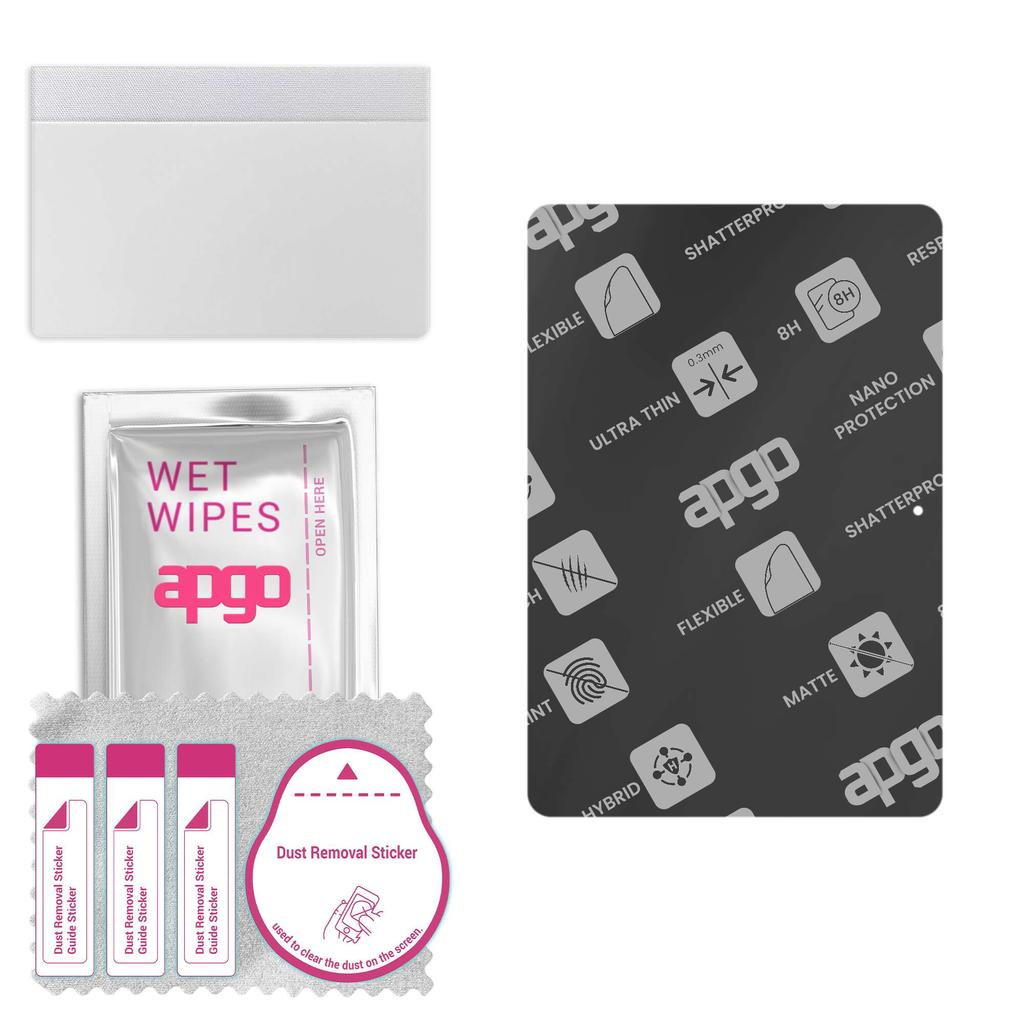 apgo MATTE Hybrid Protective Glass Compatible with Amazon Kindle Fire HDX 7, Flexible Nano Glass, Great Replacement for Tempered Glass, Scratch-resist