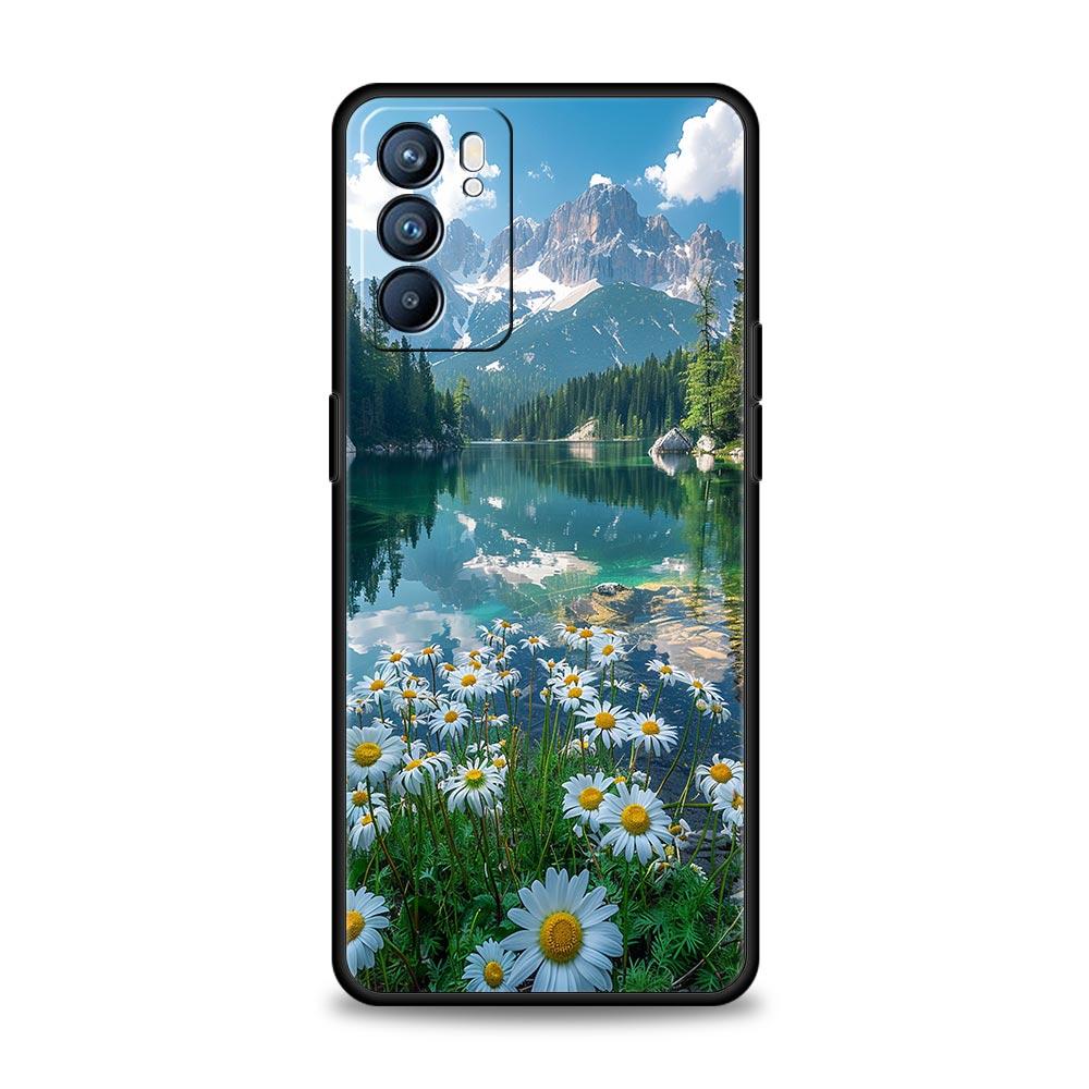Carino arte bella indie rosa acceso Custodia Per Oppo Reno8 Reno7 Reno6 Pro A54 5G Find X6 X5 A53 A52 A9 A15 A95 A17 A16 A57 A31 Copertura