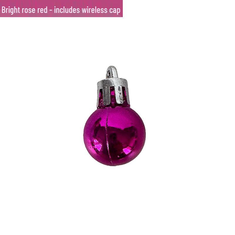 Electroplated 2/2.5cm PS Plastic Christmas Decorative Balls - Shiny & Matte Festive Hanging Ornaments