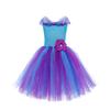 Kids Girls Flower Fairy Mesh Tutu Dress Headwear Wings Set Children Halloween Cosplay Costumes Child Pretend Princess Party Role Play Outfit