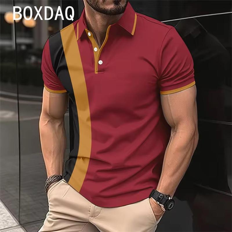 Polo Shirt High Quality Polo Shirt Summer Short Sleeve Collar Button