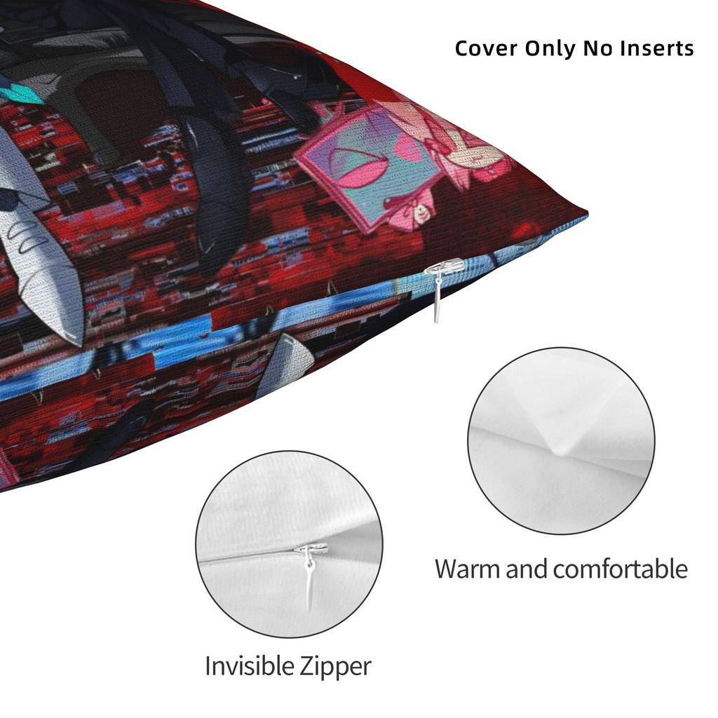 R-Radiostatic Vox Alastor Pillow Cover Accessories Printing Cushion Cover Decorations Pillow Case Cover Home Multiple Sizes