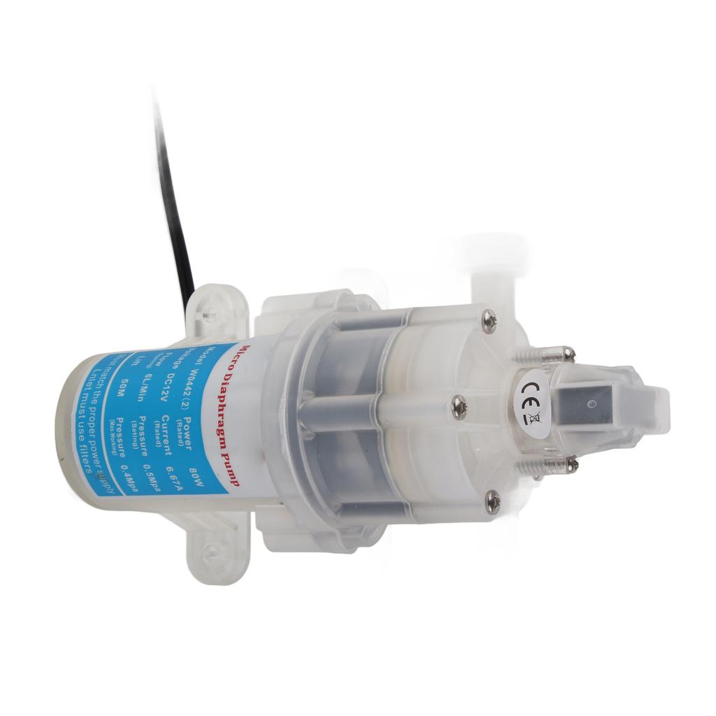 Micro Diaphragm Pump Small Light Portable Low Noise Self Priming Single Diaphragm Pump 12V