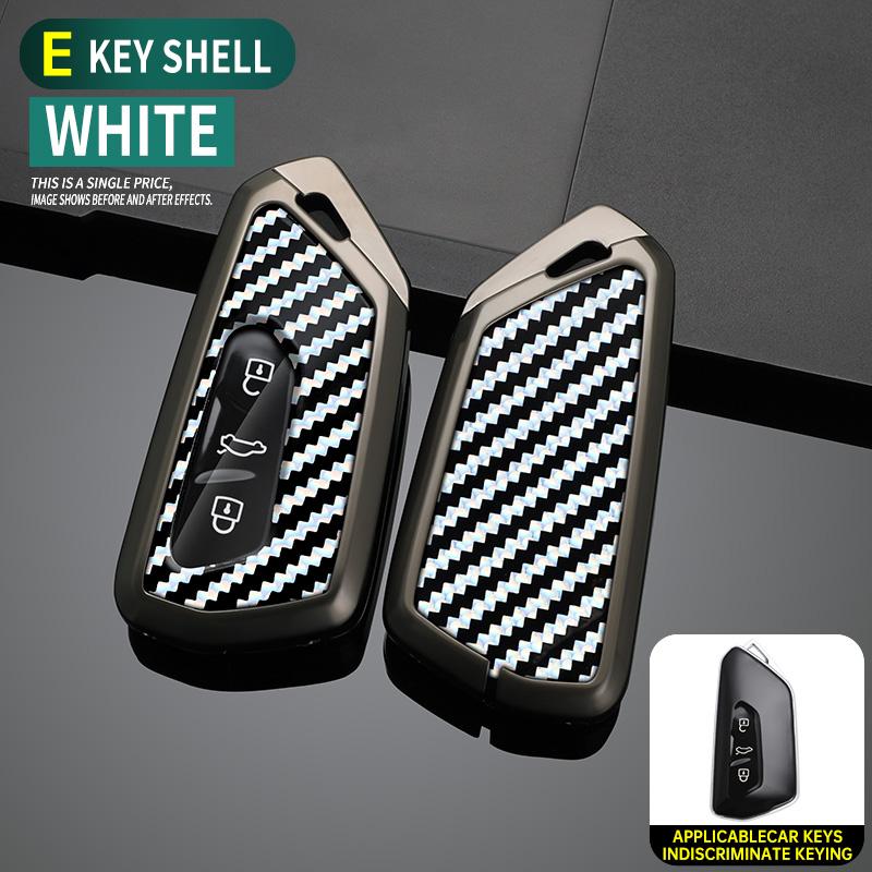 

Styling Mouldings Alloy Car Remote Key Case Cover Protect Shell Bag For VW Volkswagen Golf 8 MK8 ID.3 ID.4 Cupra Skoda Octavia A