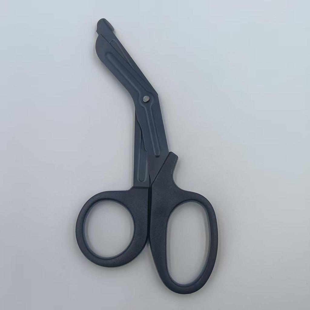 Portable Outdoor Tactical First Aid Scissors - Multi-functional Angled Canvas Shears