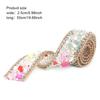 2.5cm     Mesh Wrap Roll   Rhinestones Chain Trim Ribbon Decoration (#01)