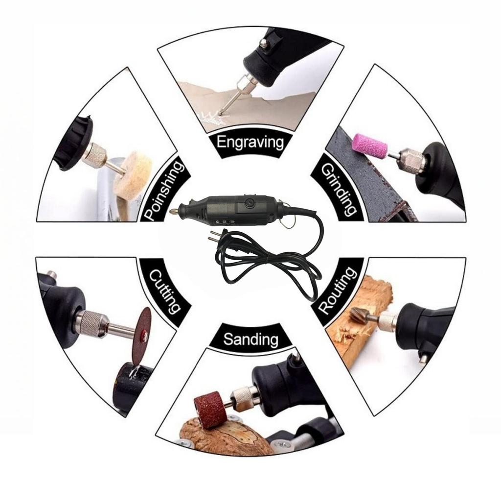 Electric Mini Grinder Set for Sanding,Polishing,Engraving,Cutting,Drilling Multi DIY Drill Rotary Grinder Set