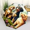 1pc Cute Puppies Artwork Folding Umbrella, Durable, Suitable for Outdoor Activities or Rain, Suitable for Commuting yy251027119