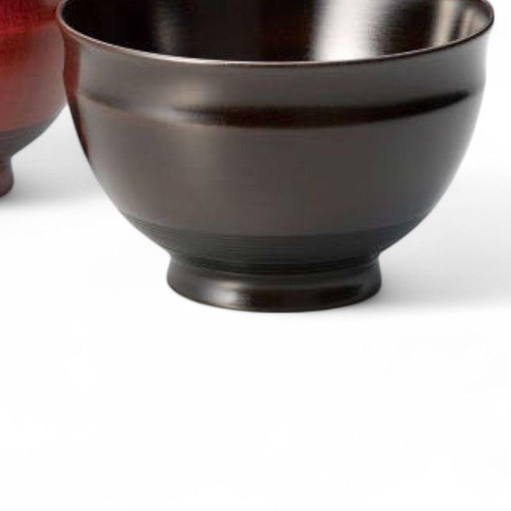 Set of 2 Lacquerware Made in J-kitchens Bowls, Wooden, Hand-Painted, Japan, PID-528756