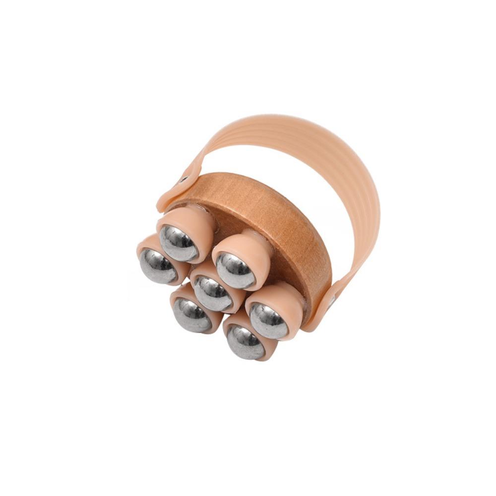 

Wooden Material Roller Ball Massager 360 Degree Rotate Manual Body Roller Office Use