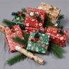 50x70cm Christmas Gift Kraft Wrapping Paper Tissue Paper Santa Claus Xmas Tree Pattern Flower Bouquet Packaging Xmas Party Decor