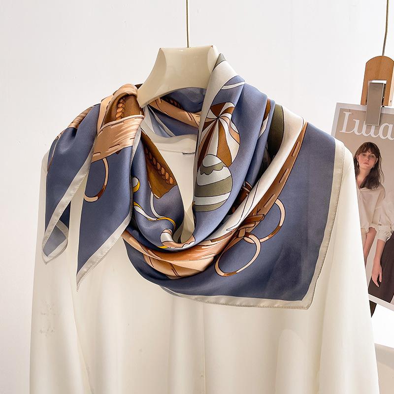 Hangzhou silk 91 square scarf scarf silk scarf women's 111 mulberry silk spring and autumn foreign style high-end shawl mother model