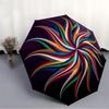 1pc Colorful Spiral Automatic Folding Umbrella - 8-Rib Automatic Open/Close, Large Canopy, Portable for Office, Living Room, Bedroom yy251217104