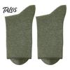 Chaussettes Business Respirantes Homme Mi-mollet, Couleur Unie Décontractées Douces Non Serrantes Évacuant la Transpiration pour l'Automne l'Hiver et le Quotidien Humidité