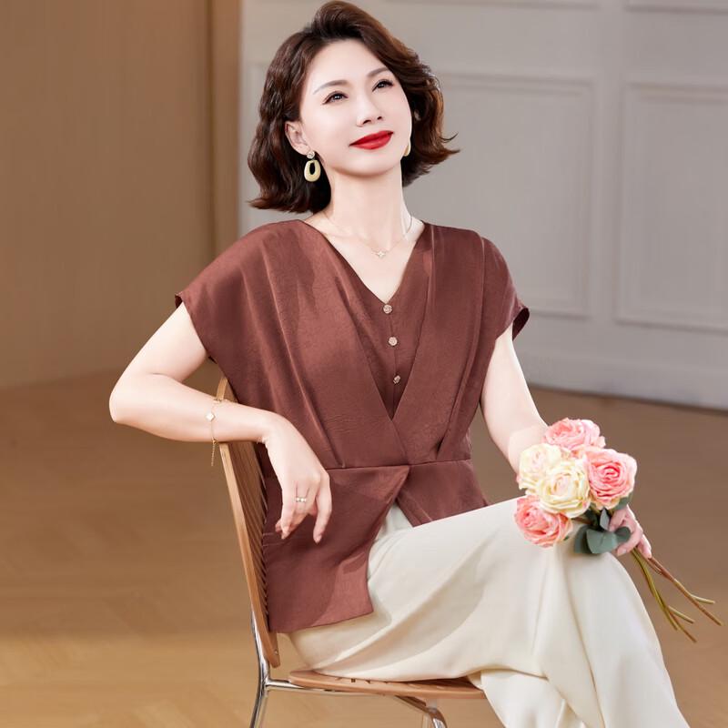 YUZHAOLIN Solid Color Everyday Top
