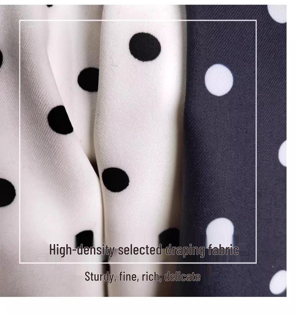 Jupe Midi Bodycon Rétro à Pois Taille Haute – Mode Printemps/Été