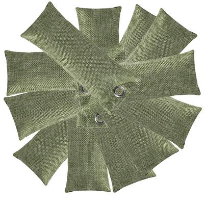 10 paquetes 75g Bolsa Purificadora de Aire de Carbón Activado Carbón de Bambú Desodorizante Natural Absorbedor de Olores para el Hogar y Eliminador de Humedad
