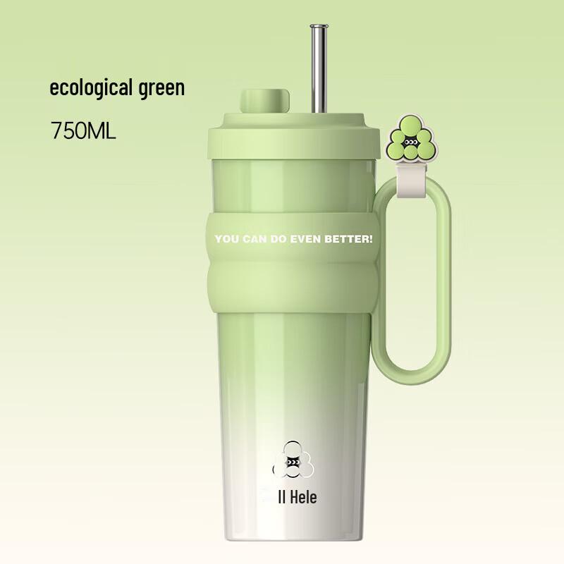 Cille Ceramic Insulated Portable Straw Cup
