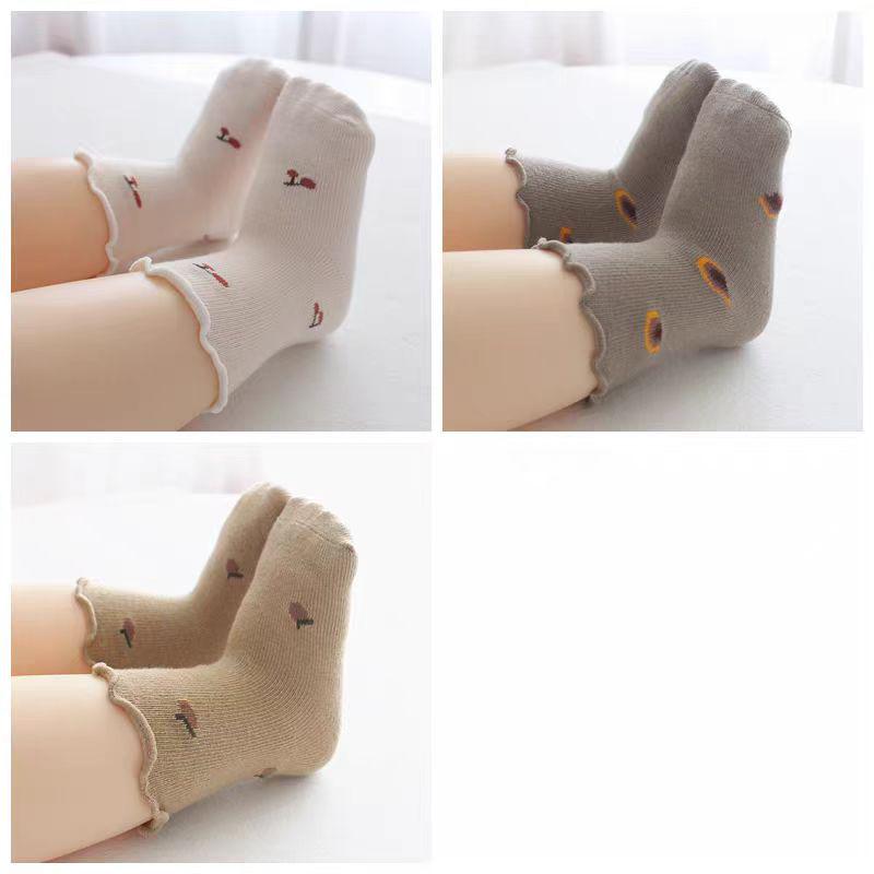 Baumwoll-Babysocken für Neugeborene bis 1 Jahr - Dünn, Lockerer Bund, Wadenhoch, für Frühling & Herbst