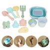 Beach Toys Set Collapsible Sand Bucket and Shovels Set Interactive Kids Sand Toys for Beach Party   Activities