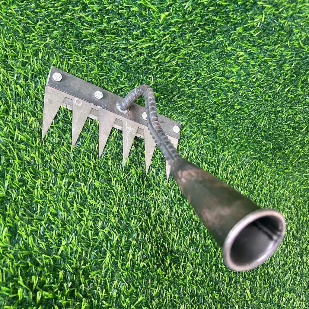 Multifunctional Farm Tools: Iron Rake & Weeding Hoe for Tilling, Loosening Soil, and Raking Grass