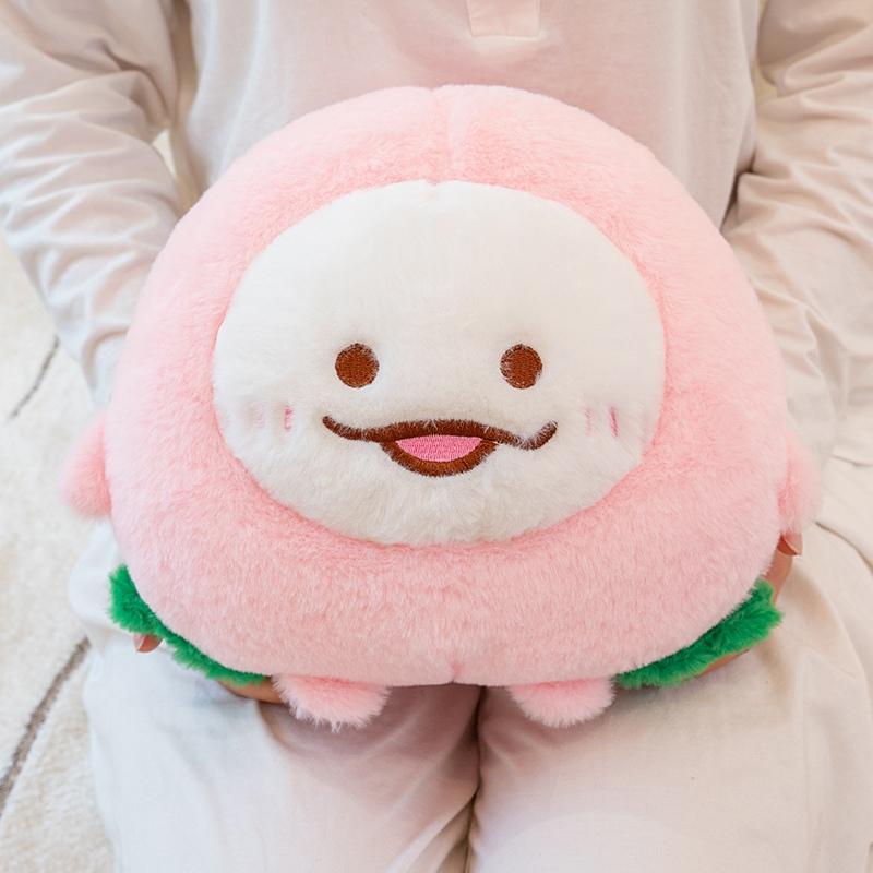 Cute Pineapple Elf Plush Toy Stuffed Peach Ball Mosnters Plushie Hug Throw Pillow Cushion For Girl Boy Birthday