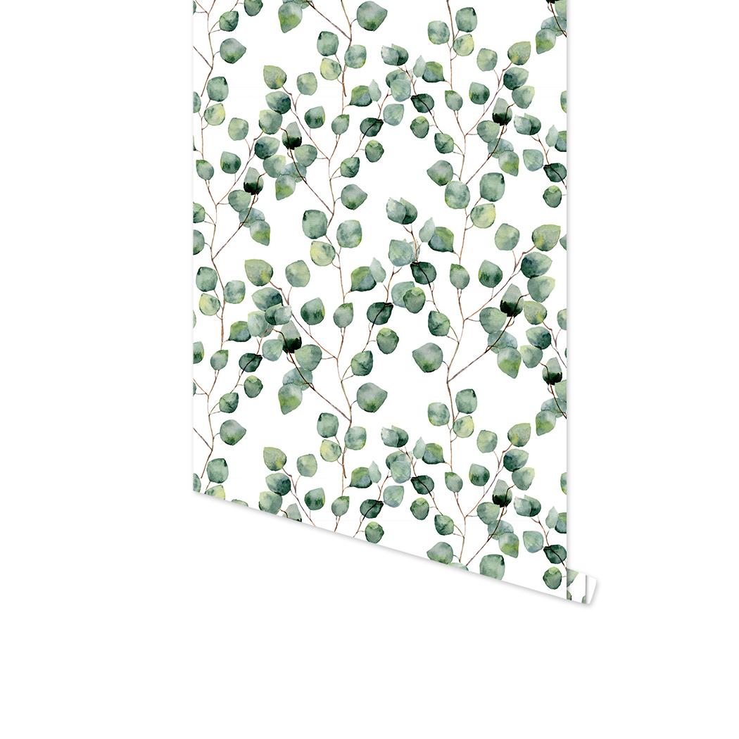 

Light Green Leaf Watercolor Peel And Stick Wallpaper Self Adhesive Vinyl Removable Mural Green Plants Home Decoration Wall Stick 3mx45cm