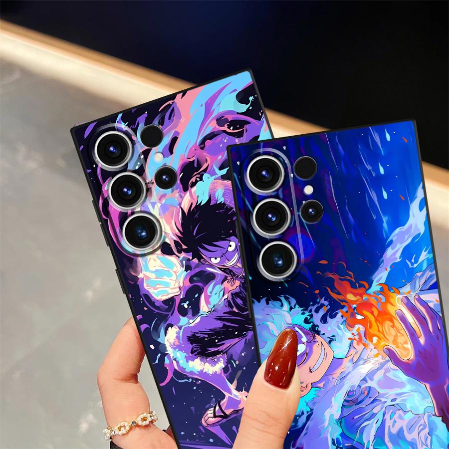 Cool Luffy Anime Case for Samsung Galaxy S22 S23 FE S9 S20 S25 Ultra S24 Plus S21 Funda Phone Cover
