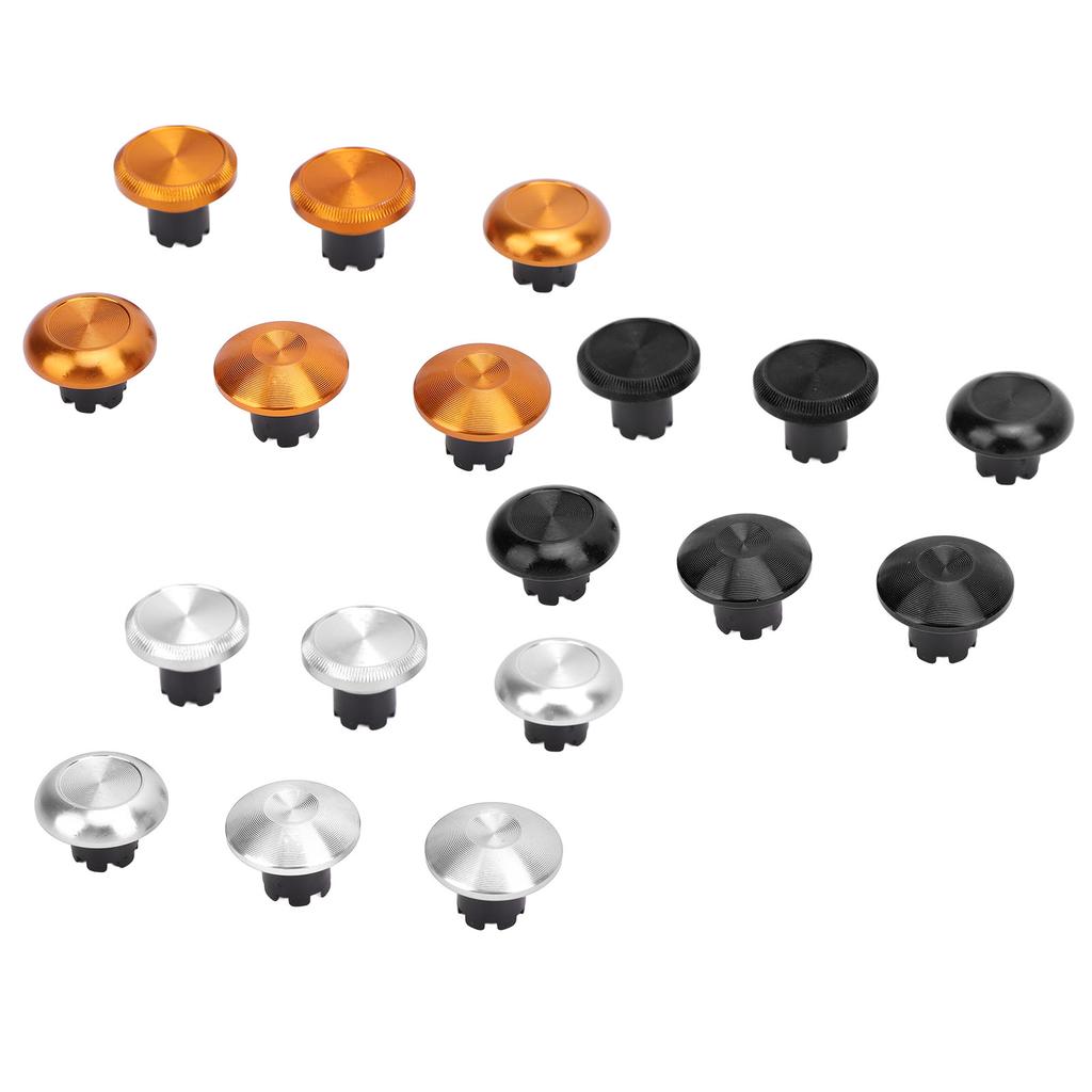 6Pcs Metal Analog Grips Stick Thumbsticks for Edge Controller Aluminum Alloy Metallic Joystick Game