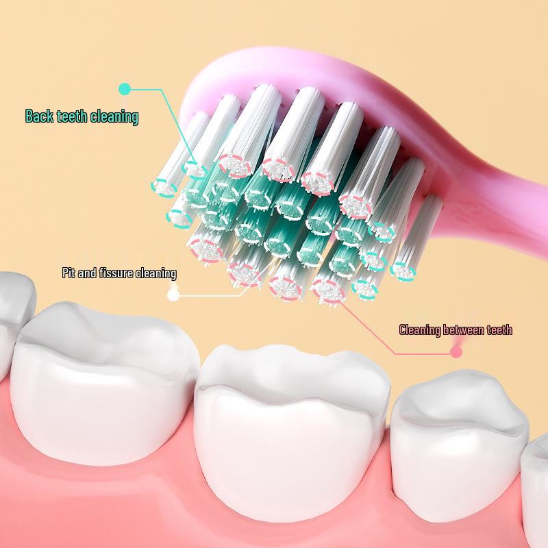 Children's Soft Bristle Toothbrush for Ages 0-12, Infant To Child, Dual Speed