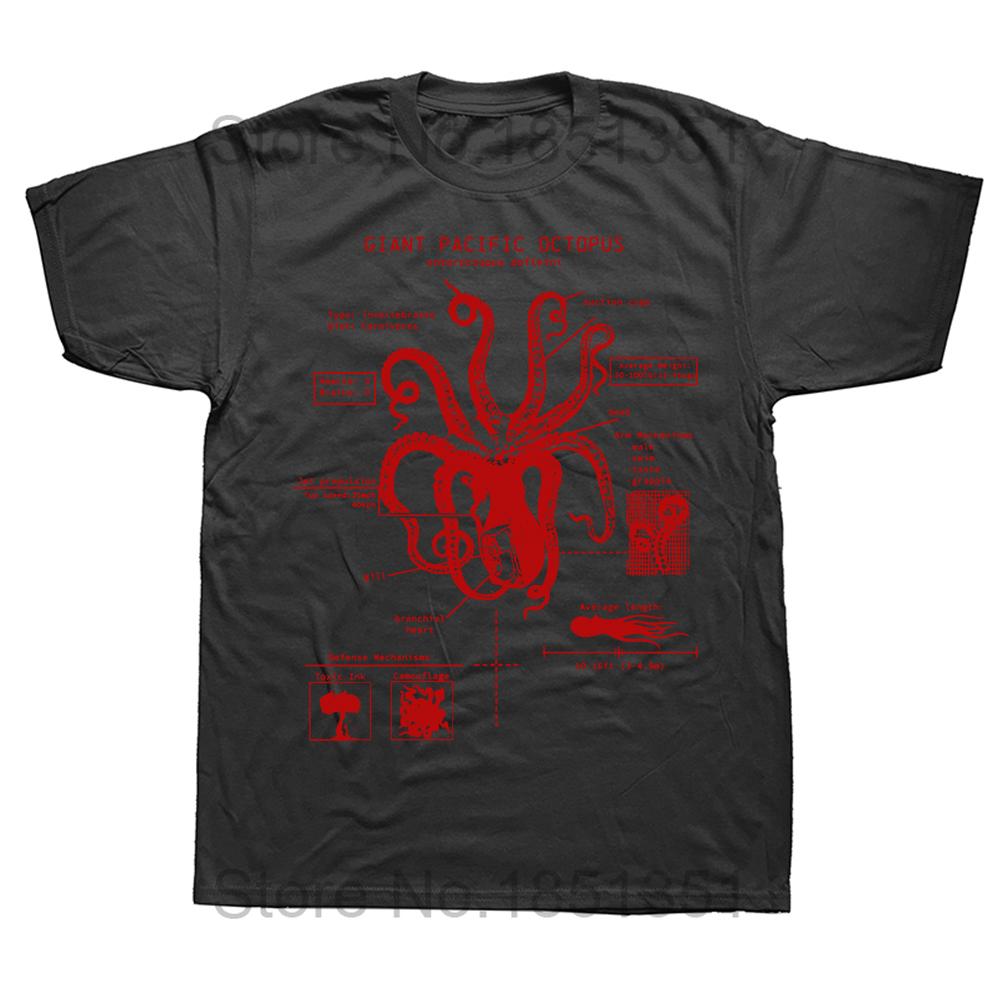 Octopus Anatomy Patent Tshirt Beach Tee Shirt Science Tshirt Octopus Gifts Octopus Art Marine Biology Birthday Gifts T Shirt