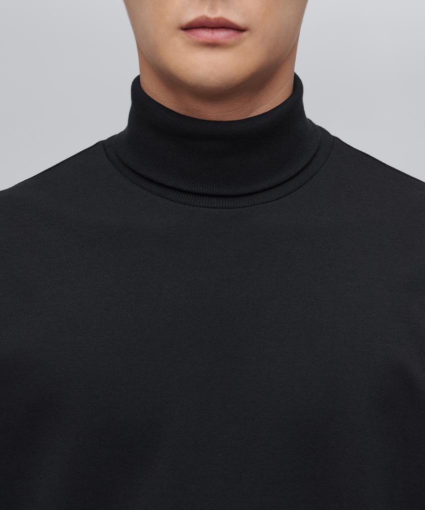 Musinsa Standard Ponte Turtleneck Long Sleeve T-Shirt [Black]