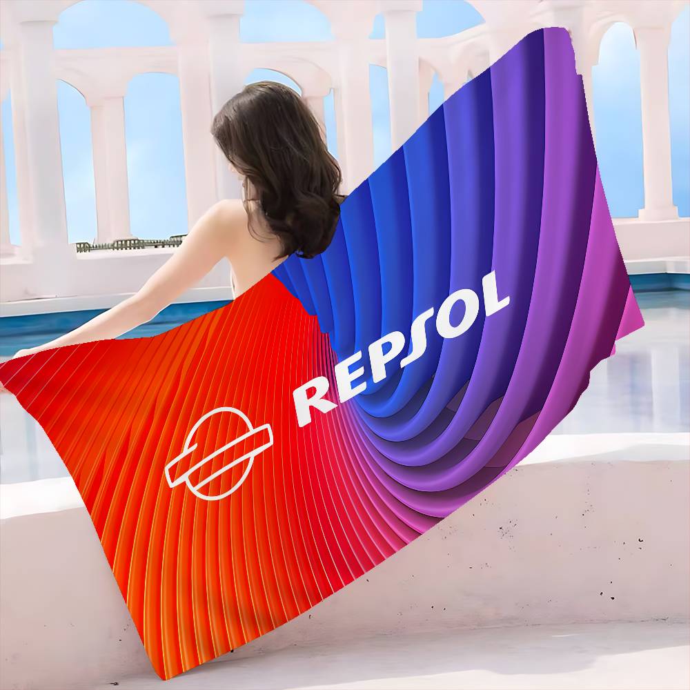 R-Repsols Microfiber Blanket Quick Drying Beach Towels Oversized Printing Super Absorbent Pool Towel Blanket