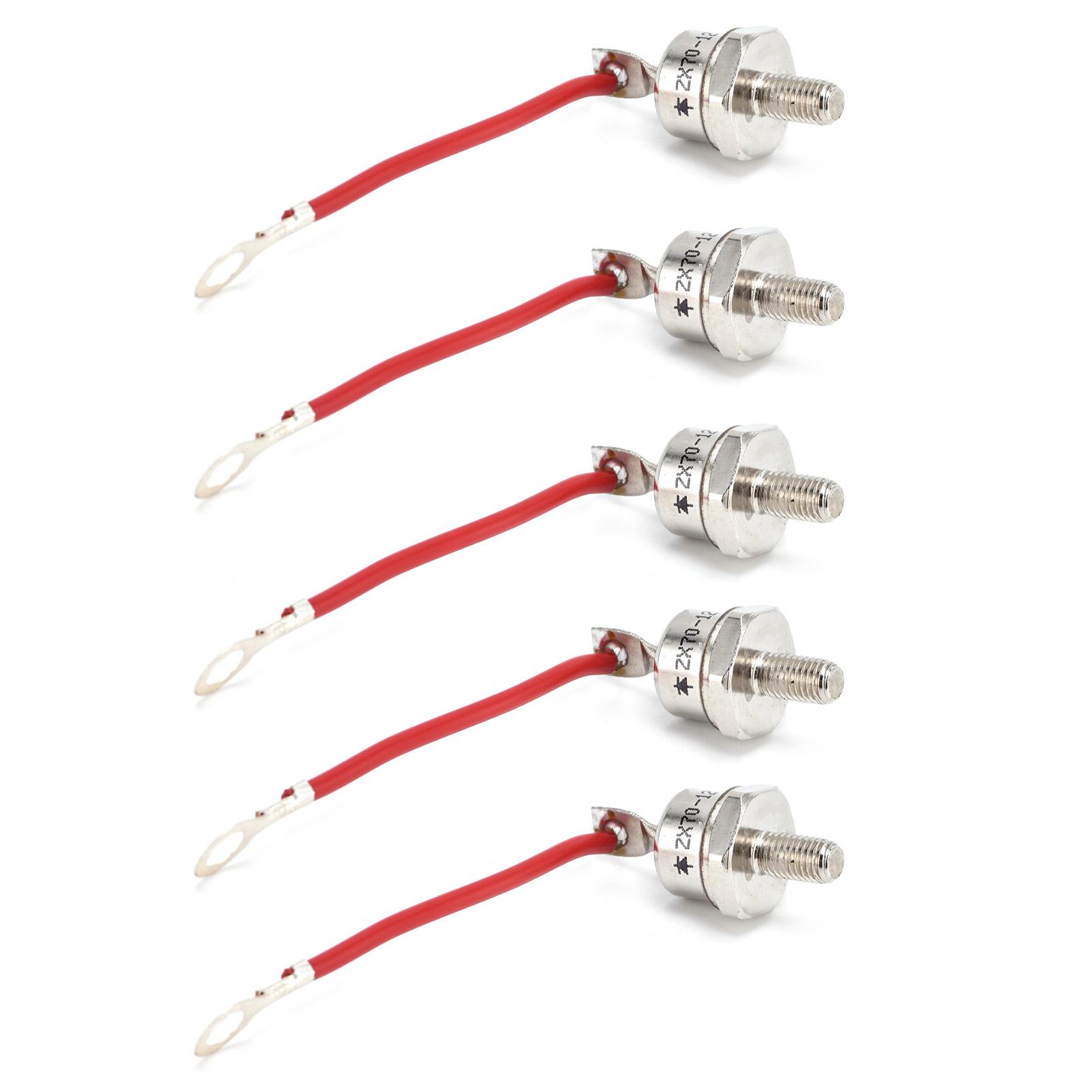 

5Pcs Rectifier Diode Brass Spiral Module Forward Reverse Polarity for Converter ZX7012